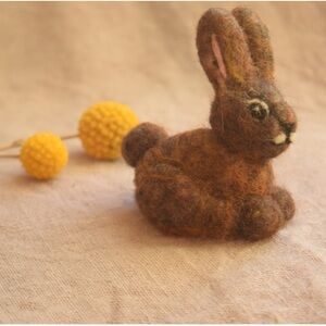 Handmade Felt Bunny Toy